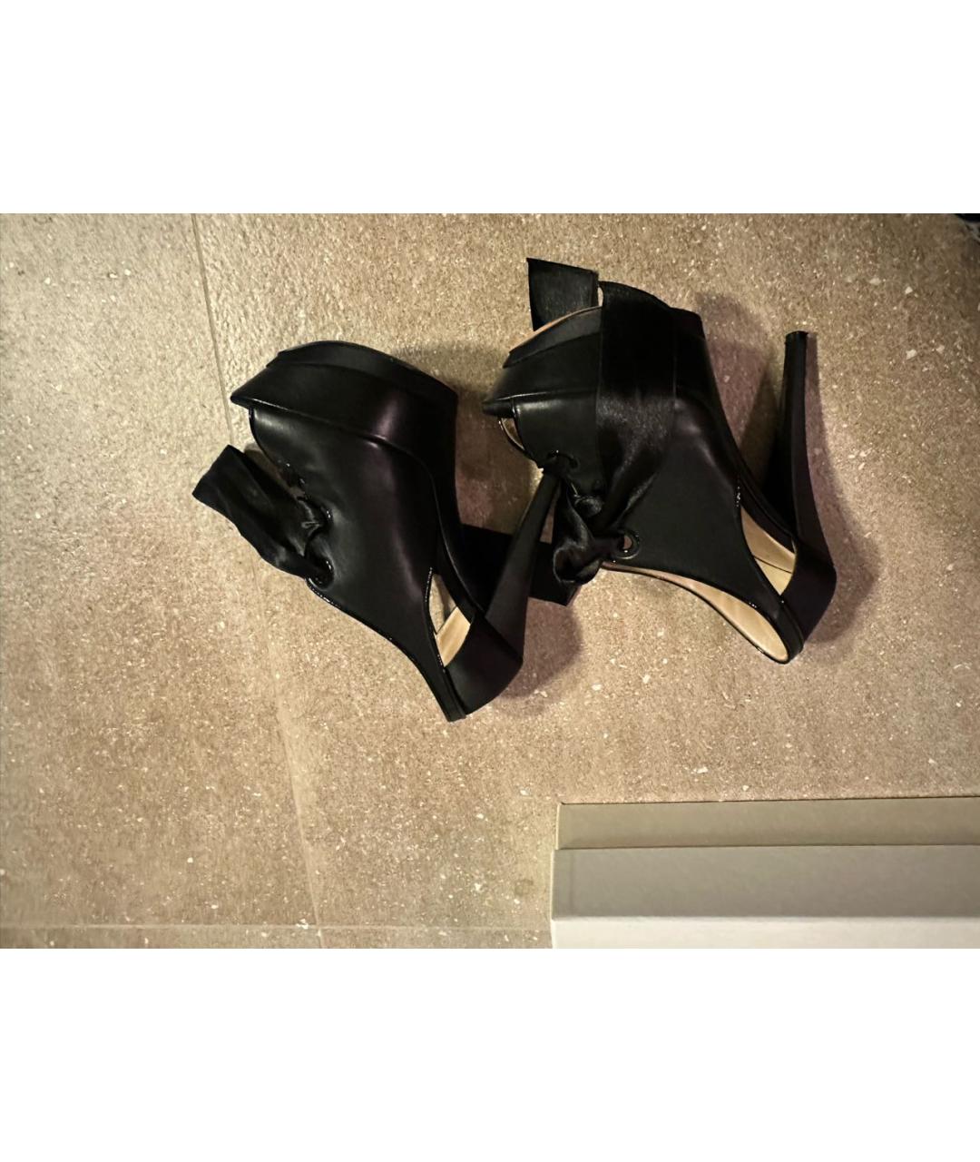 CASADEI Черные кожаные туфли, фото 6