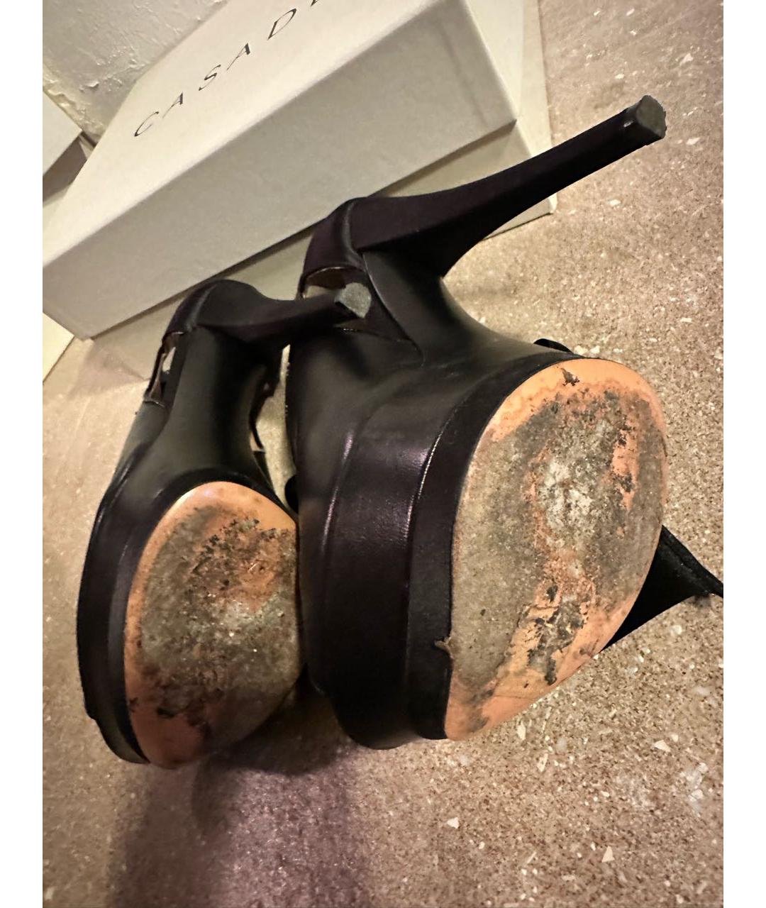 CASADEI Черные кожаные туфли, фото 4