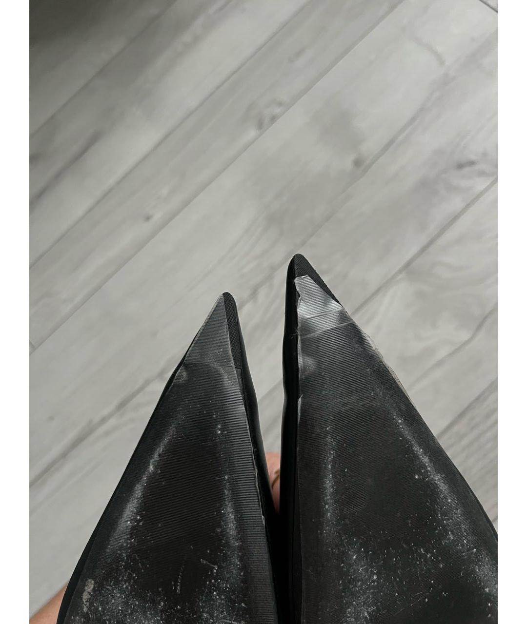 BALENCIAGA Черные кожаные туфли, фото 7