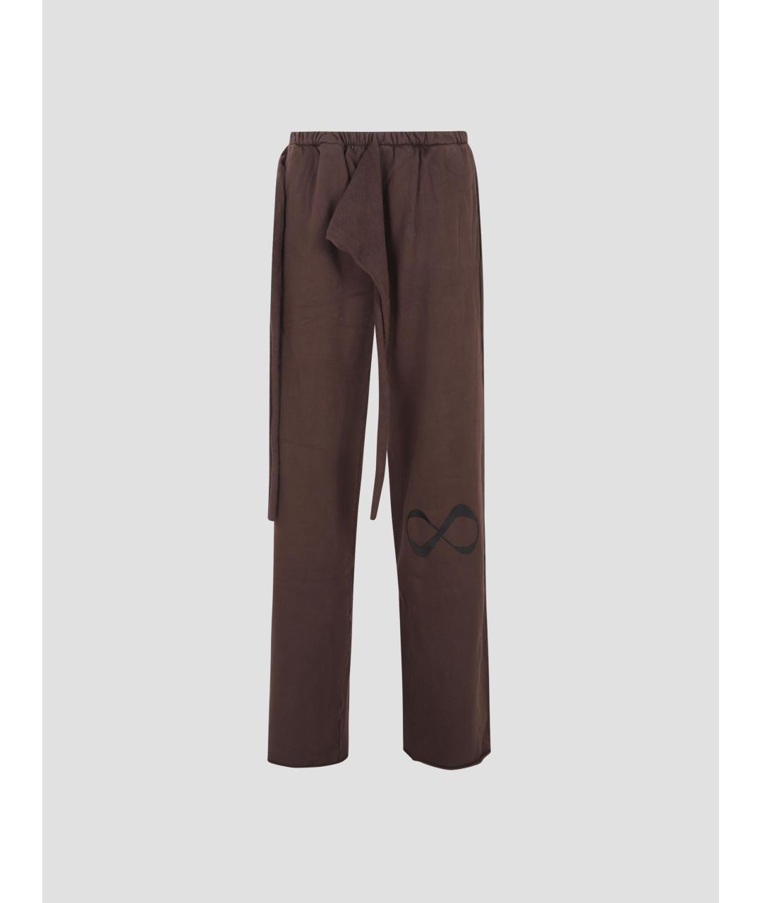 OTTOLINGER Коричневые хлопковые прямые брюки, фото 1