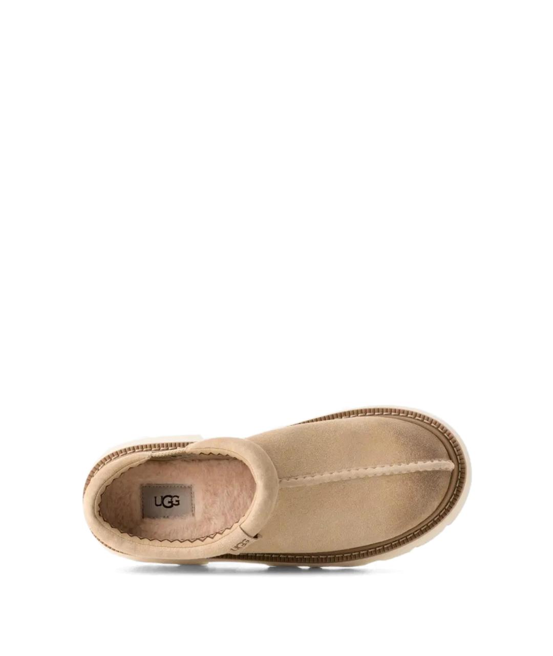 UGG AUSTRALIA Горчичные замшевые низкие ботинки, фото 3