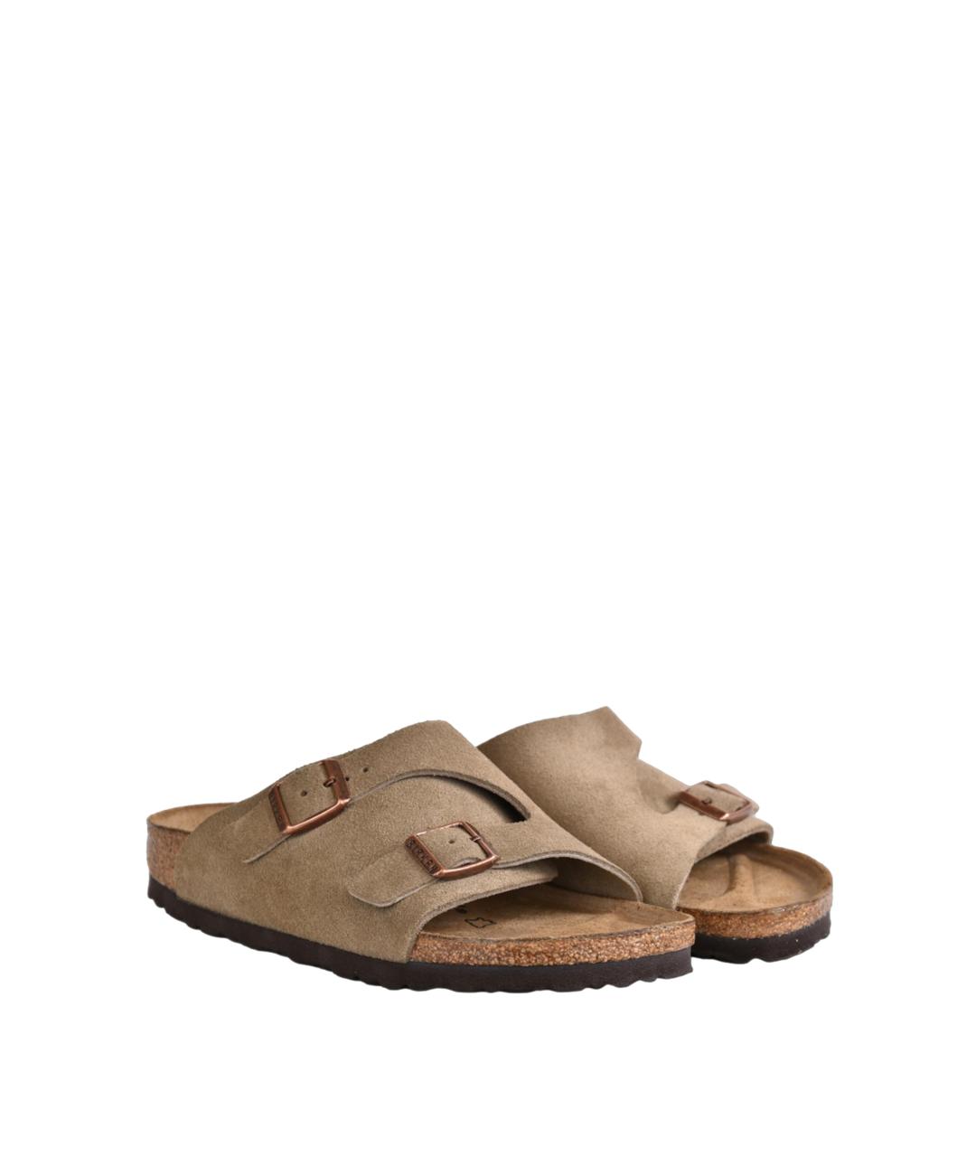 BIRKENSTOCK Бежевые кожаные сандалии, фото 2