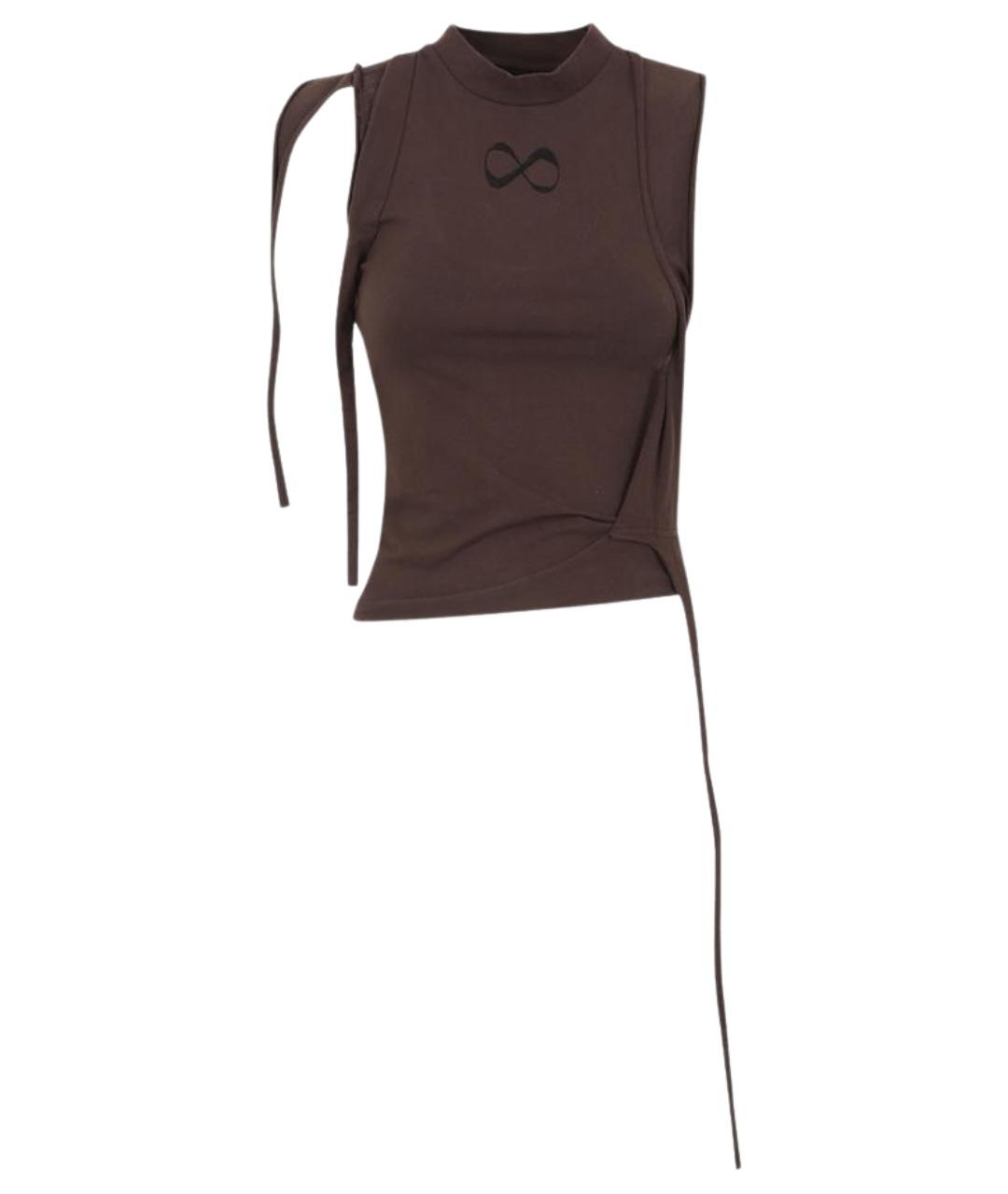 OTTOLINGER Коричневая хлопковая майка, фото 1