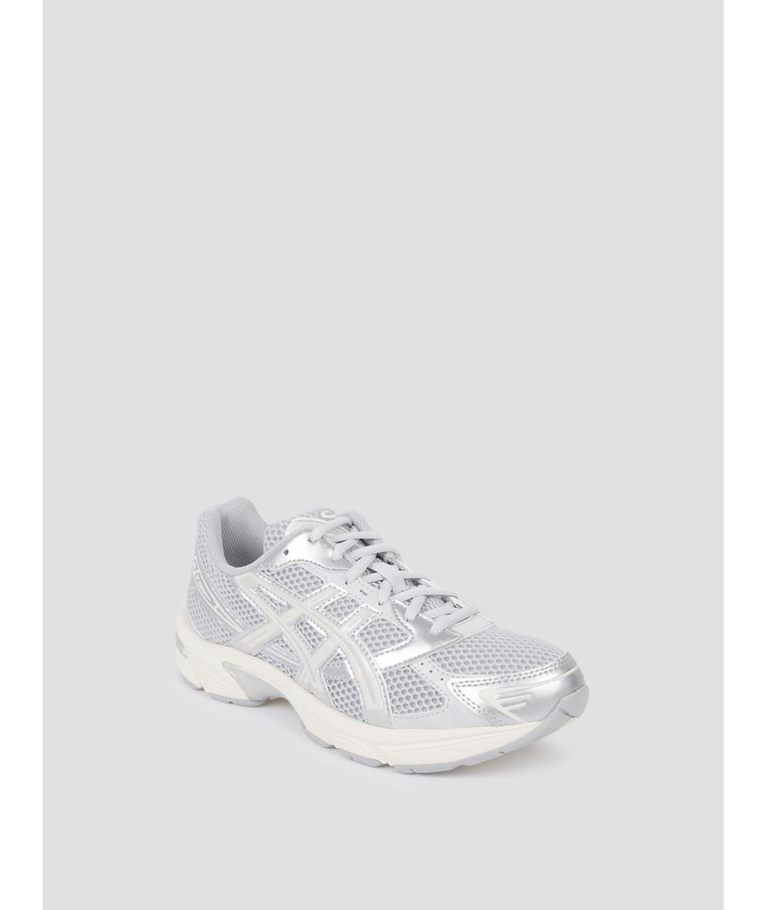 ASICS Серые кожаные кроссовки, фото 3