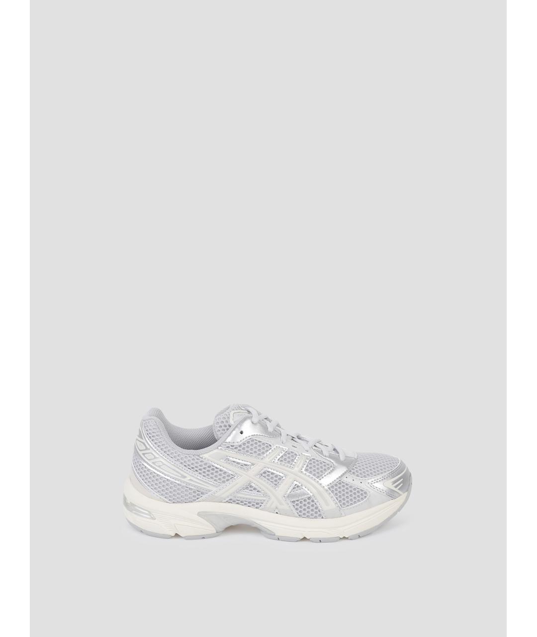 ASICS Серые кожаные кроссовки, фото 4