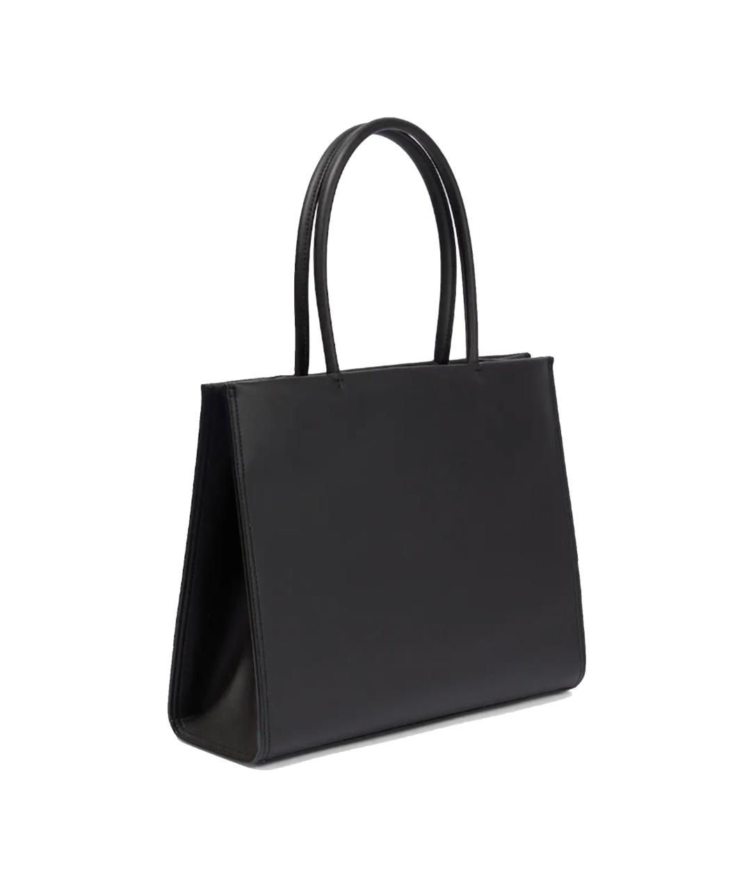 TORY BURCH Черная сумка тоут из искусственной кожи, фото 2