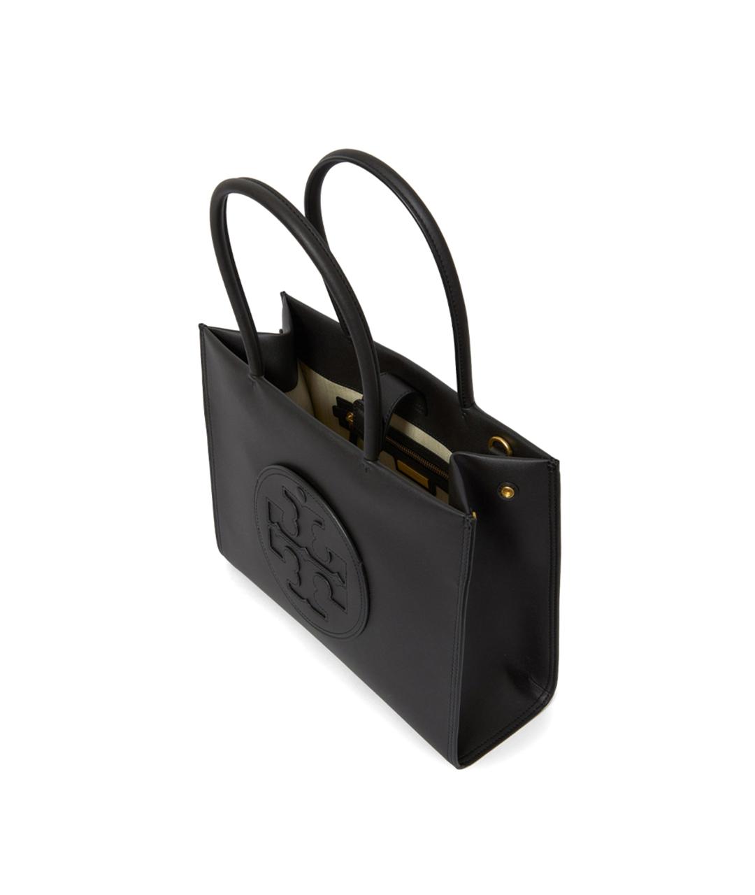 TORY BURCH Черная сумка тоут из искусственной кожи, фото 3