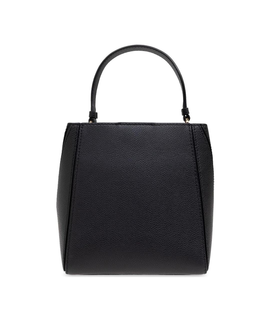 TORY BURCH Черная кожаная сумка тоут, фото 3