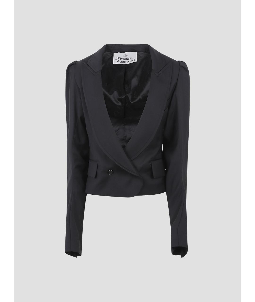 VIVIENNE WESTWOOD Черный шерстяной жакет/пиджак, фото 4