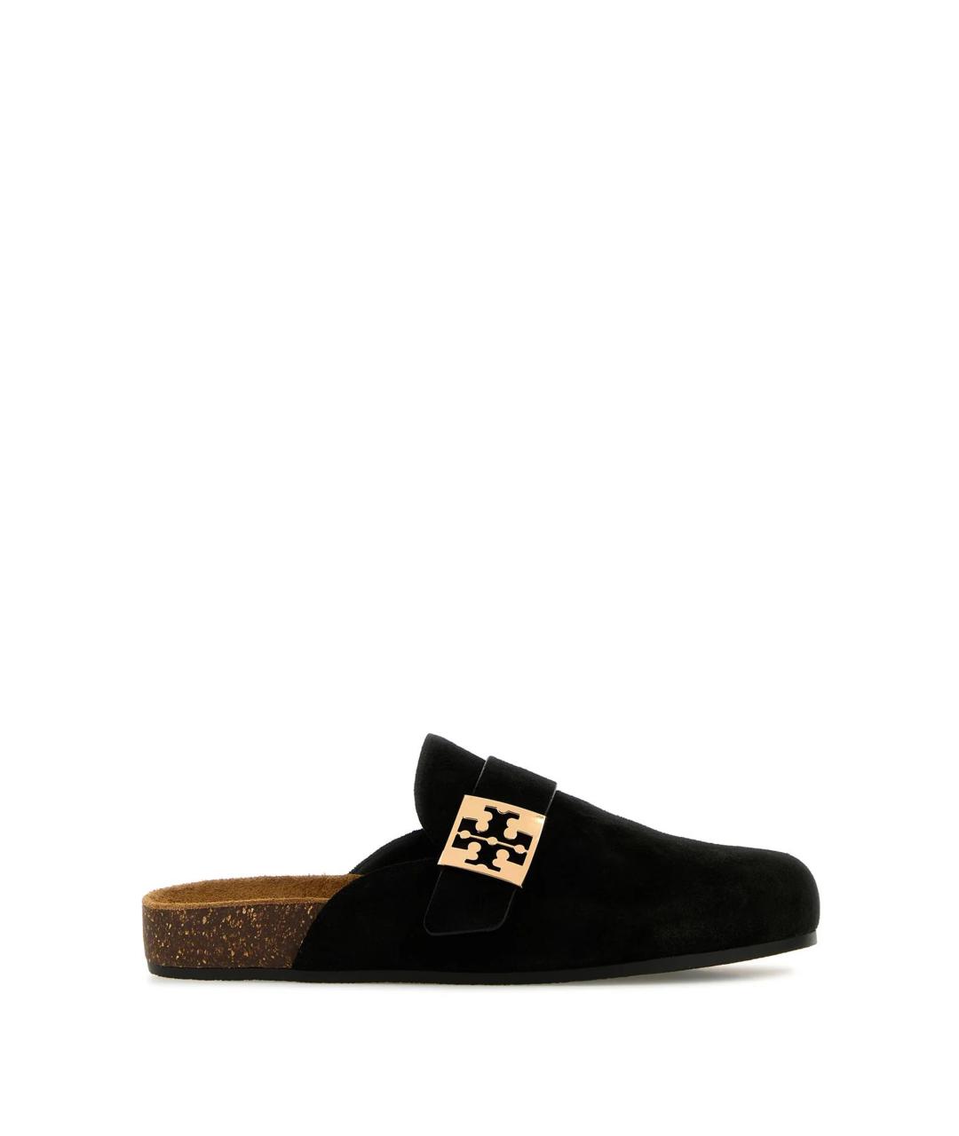 TORY BURCH Черные замшевые мюли, фото 1