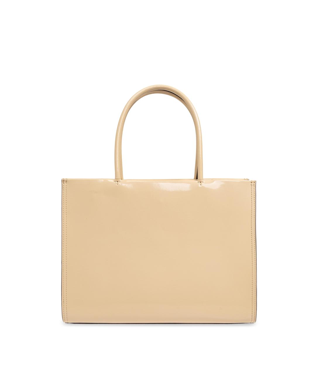 TORY BURCH Бежевая сумка с короткими ручками из искусственной кожи, фото 2