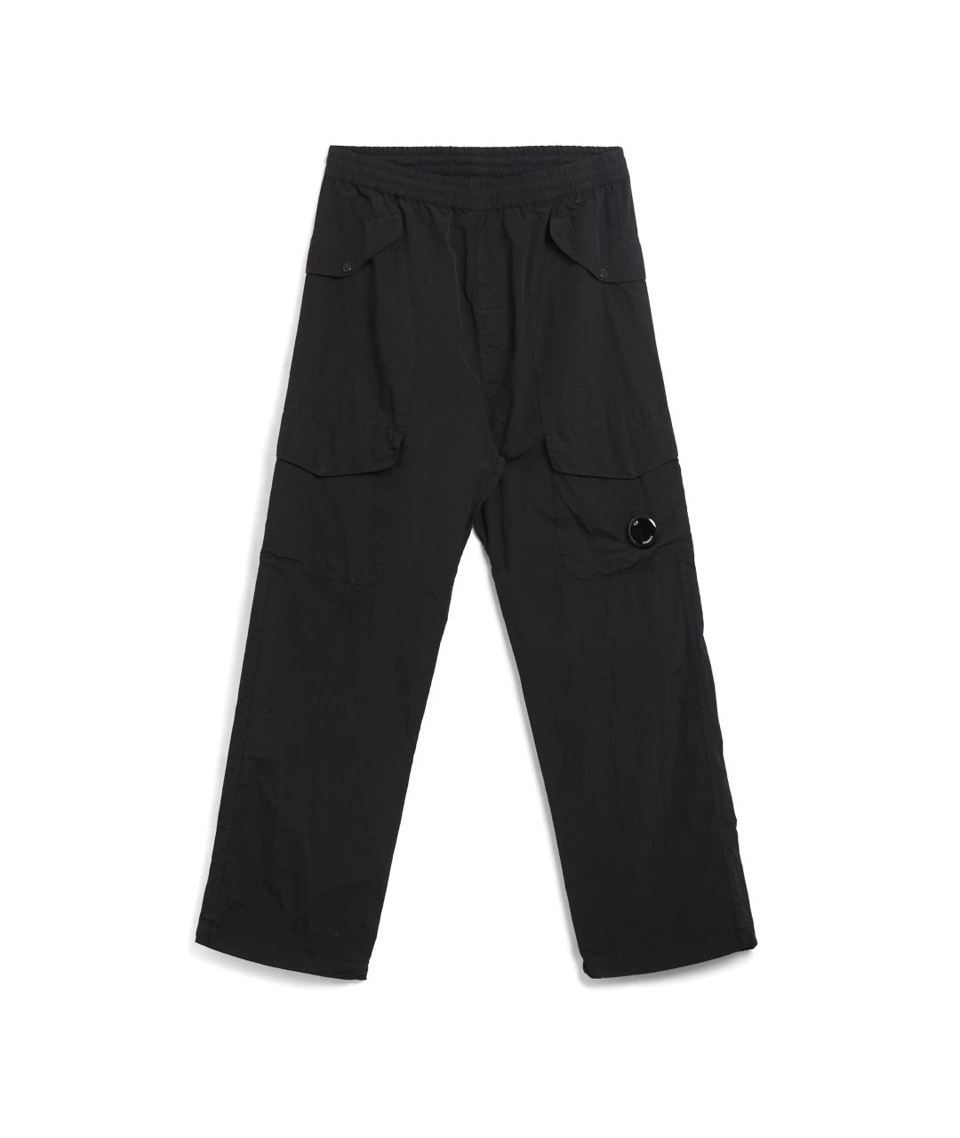 CP COMPANY Черные полиамидовые повседневные брюки, фото 1