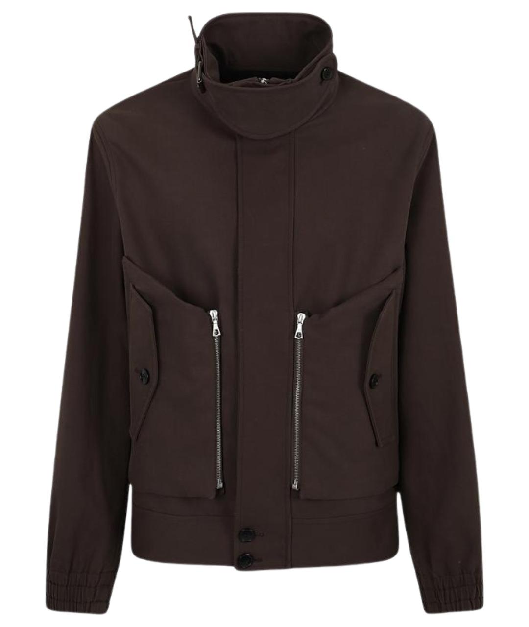 DRIES VAN NOTEN Коричневая хлопковая куртка, фото 1