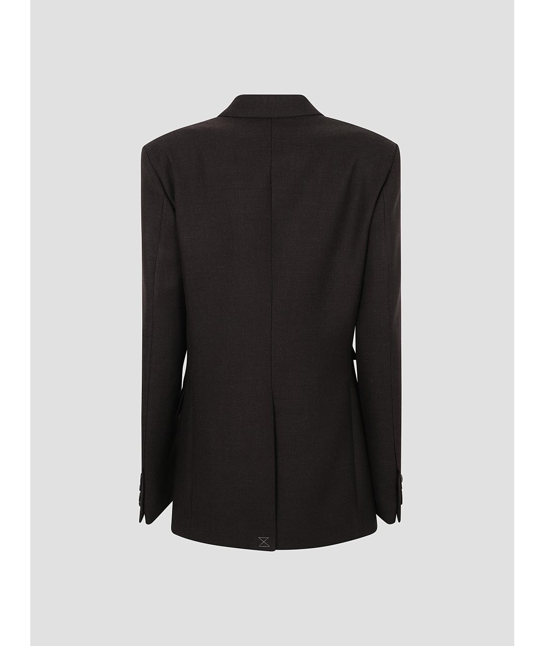 DRIES VAN NOTEN Коричневый шерстяной пиджак, фото 2