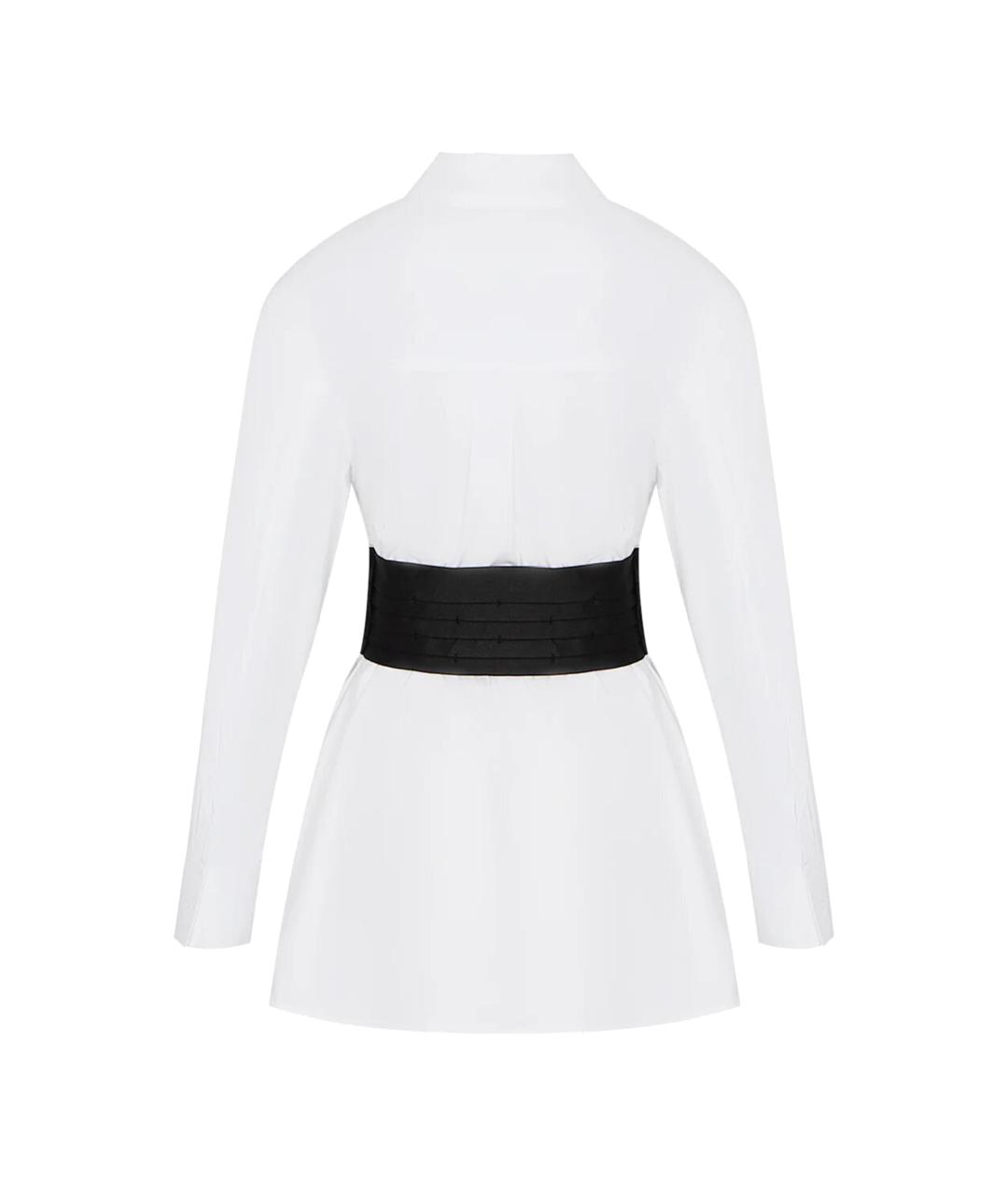 ALEXANDER WANG Белое хлопковое повседневное платье, фото 2