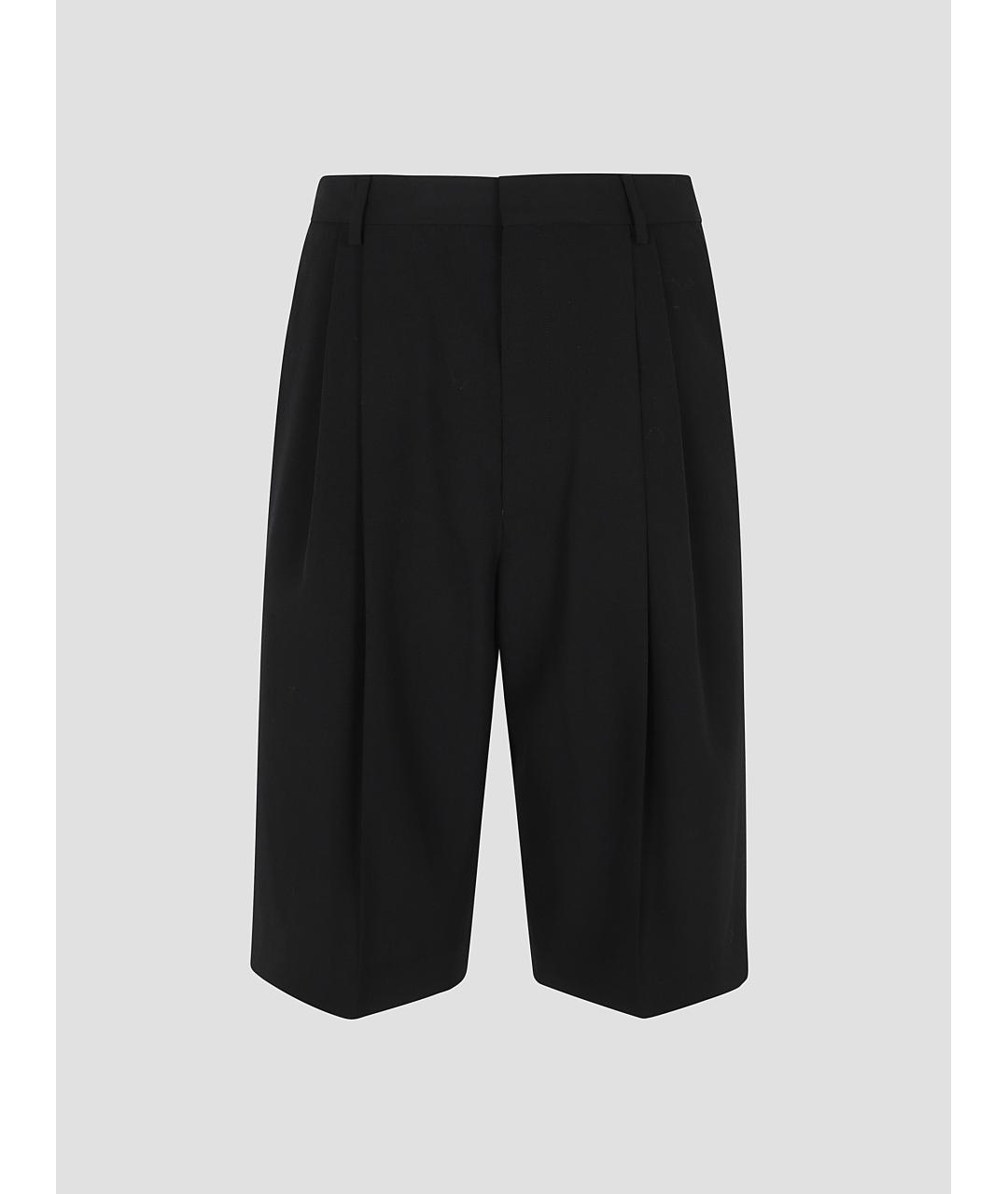 DRIES VAN NOTEN Черные шерстяные шорты, фото 4