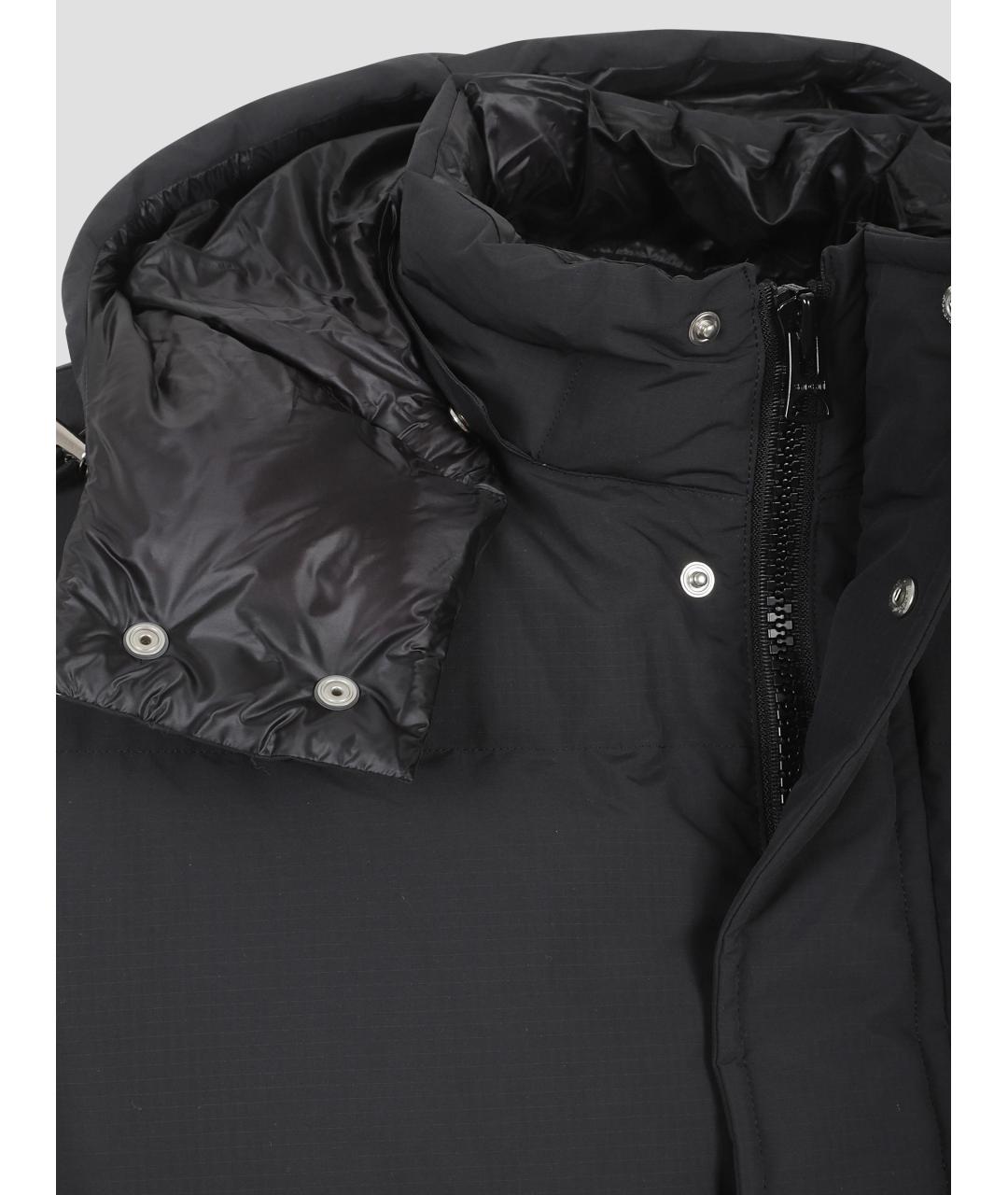 SACAI Черный полиэстеровый пуховик, фото 2