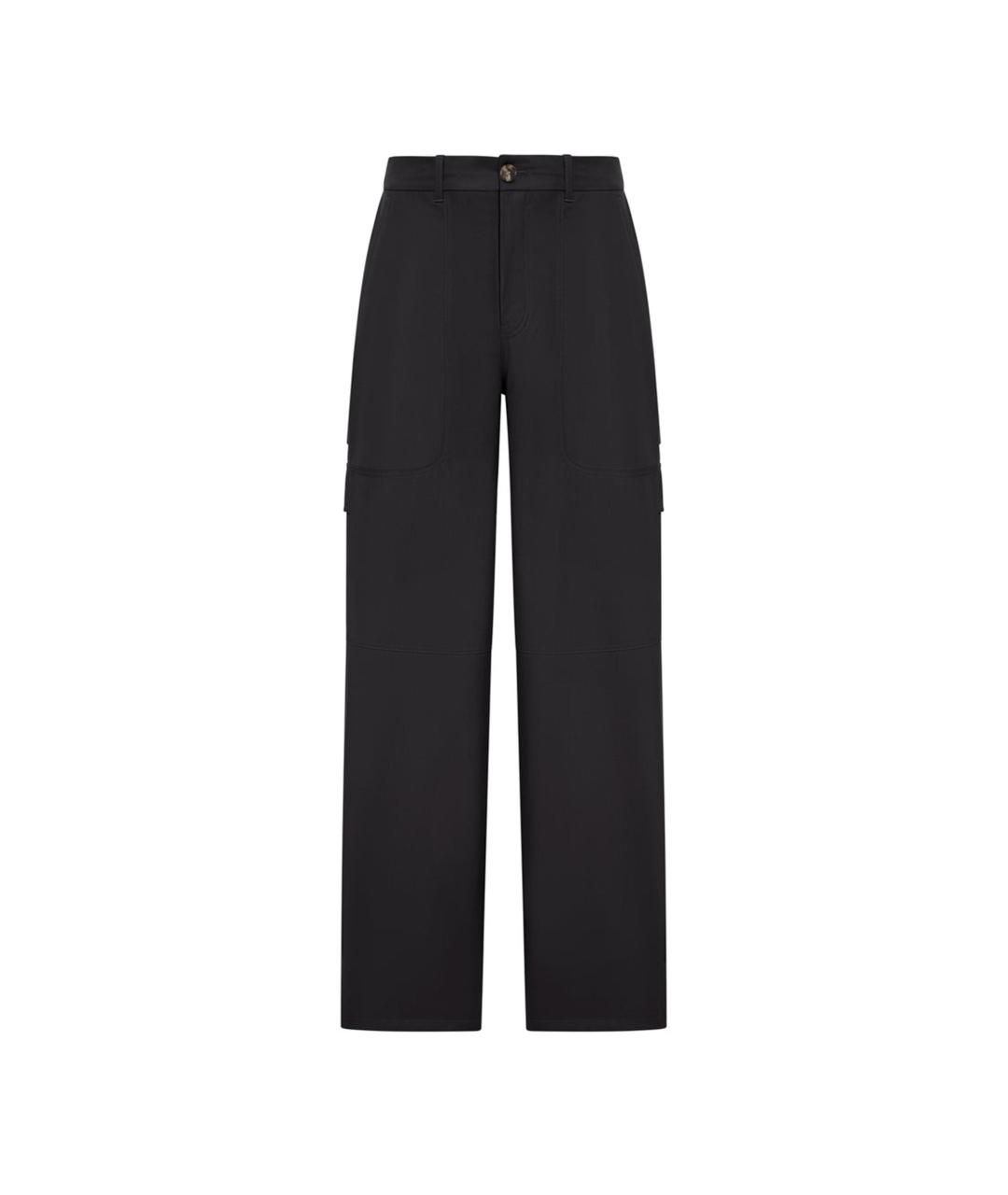 JACQUEMUS Черные хлопковые повседневные брюки, фото 1