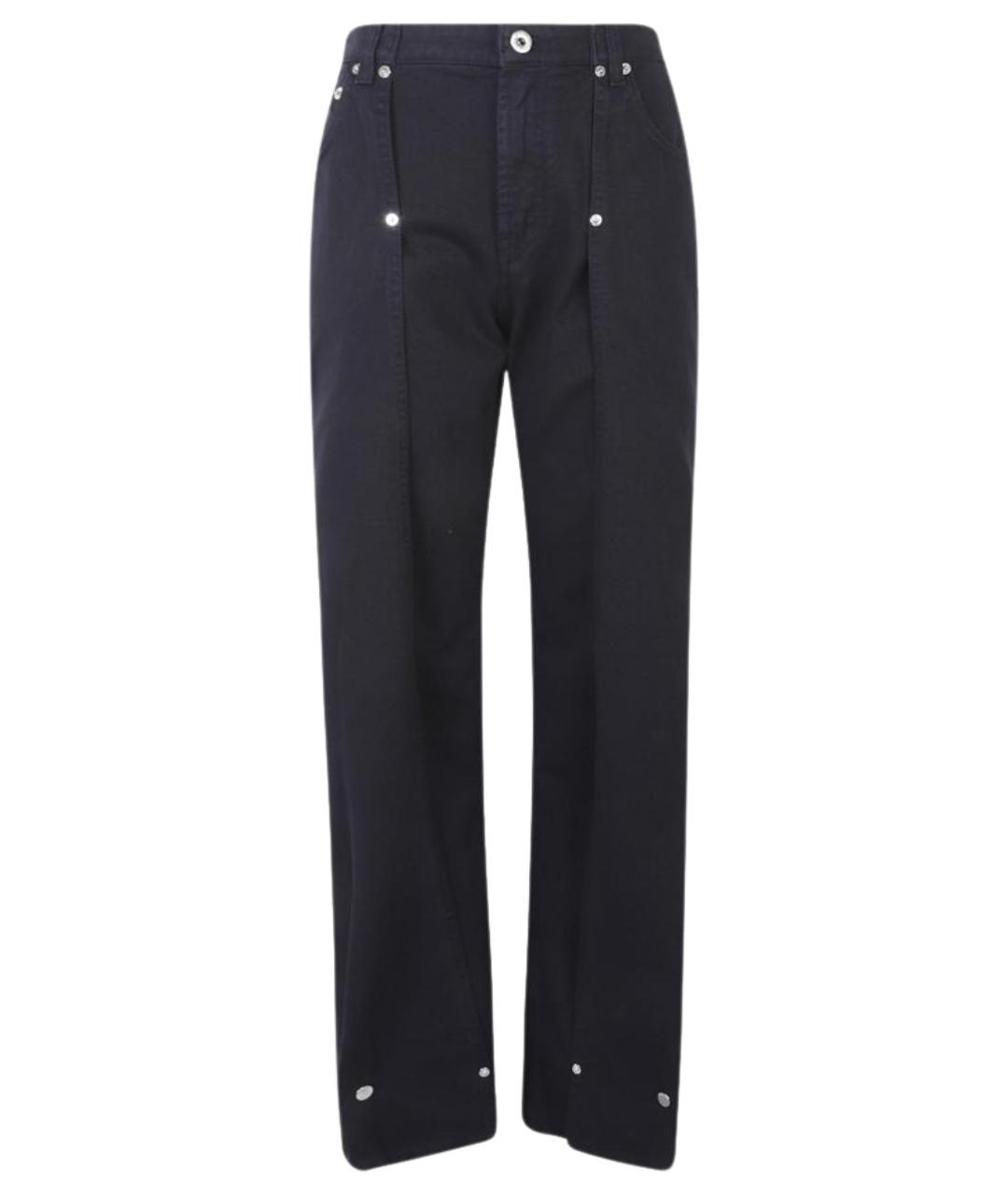 JEAN PAUL GAULTIER Темно-синие хлопковые прямые джинсы, фото 1