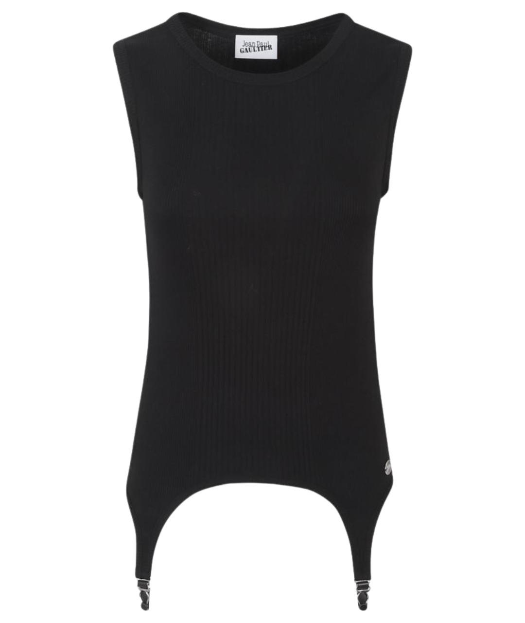 JEAN PAUL GAULTIER Черная хлопковая майка, фото 1