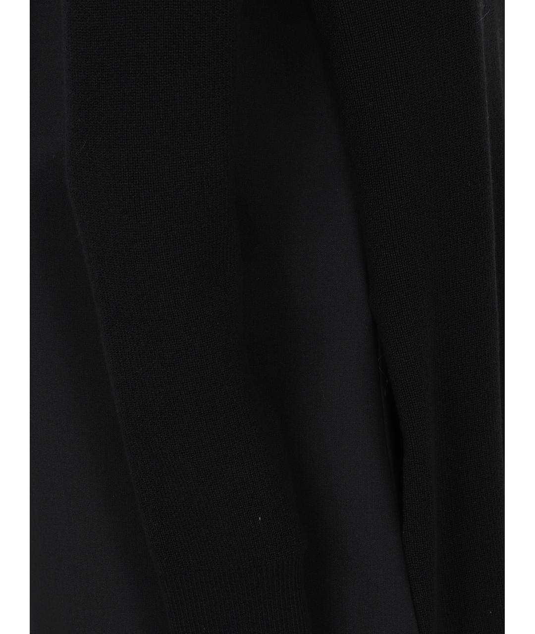 SACAI Черное хлопковое повседневное платье, фото 3