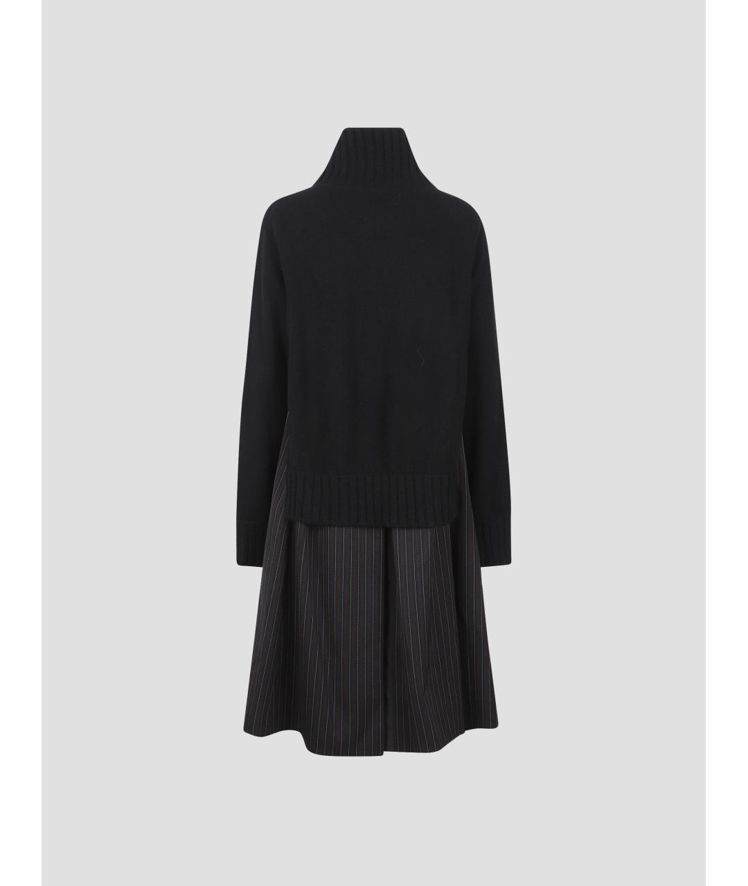 SACAI Черное повседневное платье, фото 2