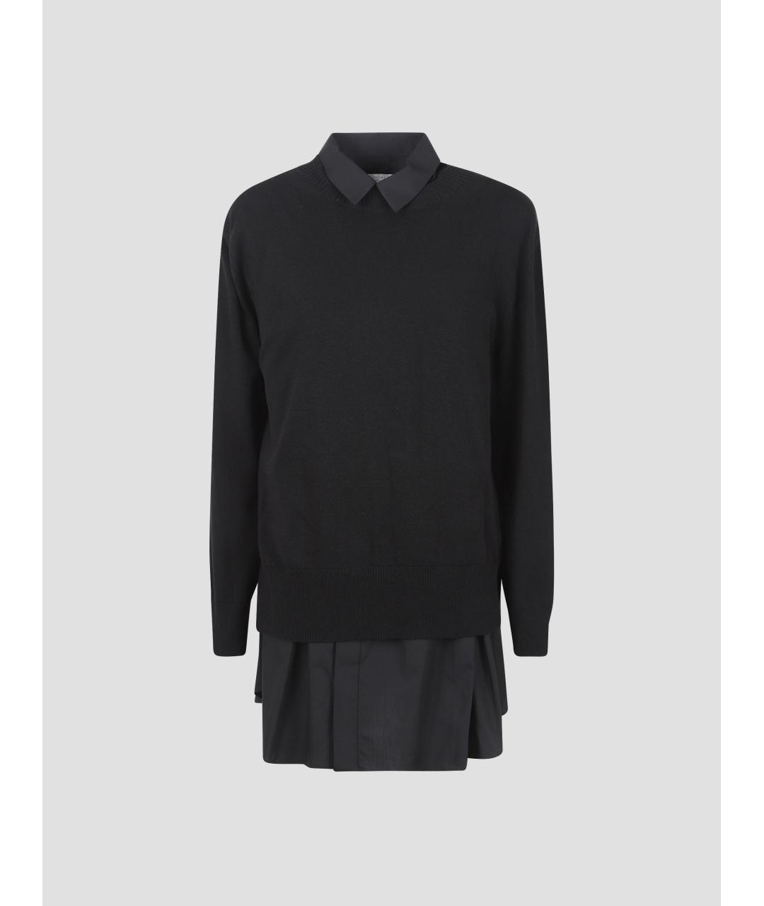 SACAI Черное повседневное платье, фото 4