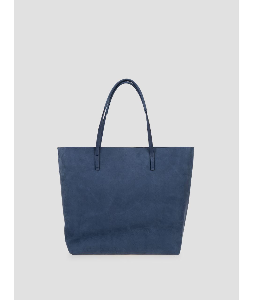 VIVIENNE WESTWOOD Синяя кожаная пляжная сумка, фото 2