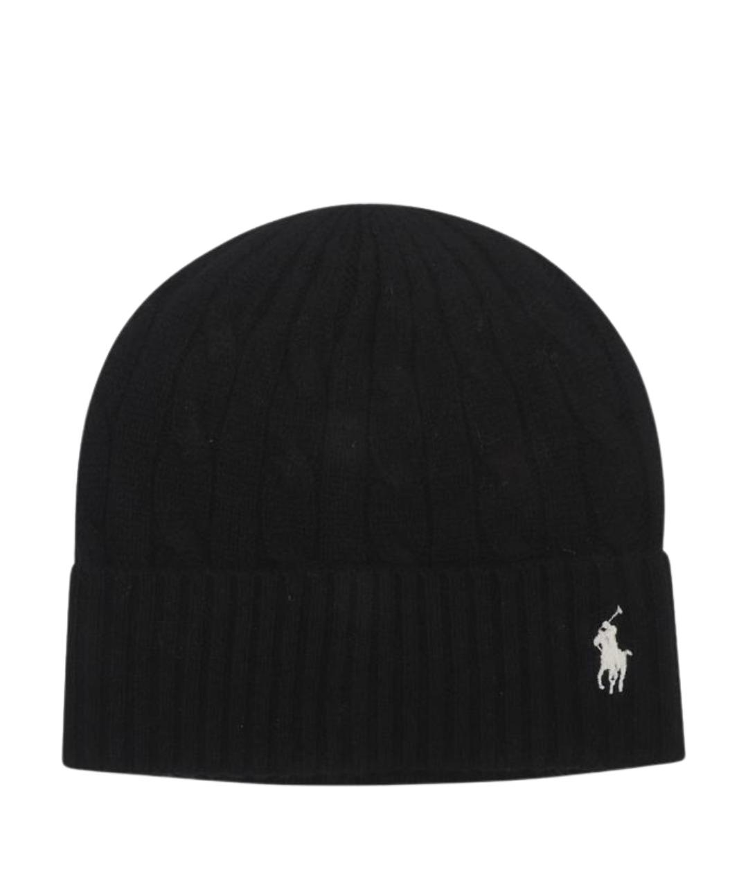 POLO RALPH LAUREN Черная шерстяная шапка, фото 1