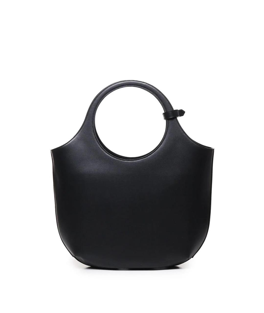 COURREGES Черная кожаная сумка тоут, фото 2