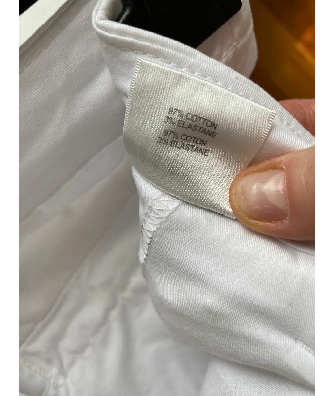 JBRAND Белые хлопко-эластановые брюки узкие, фото 7