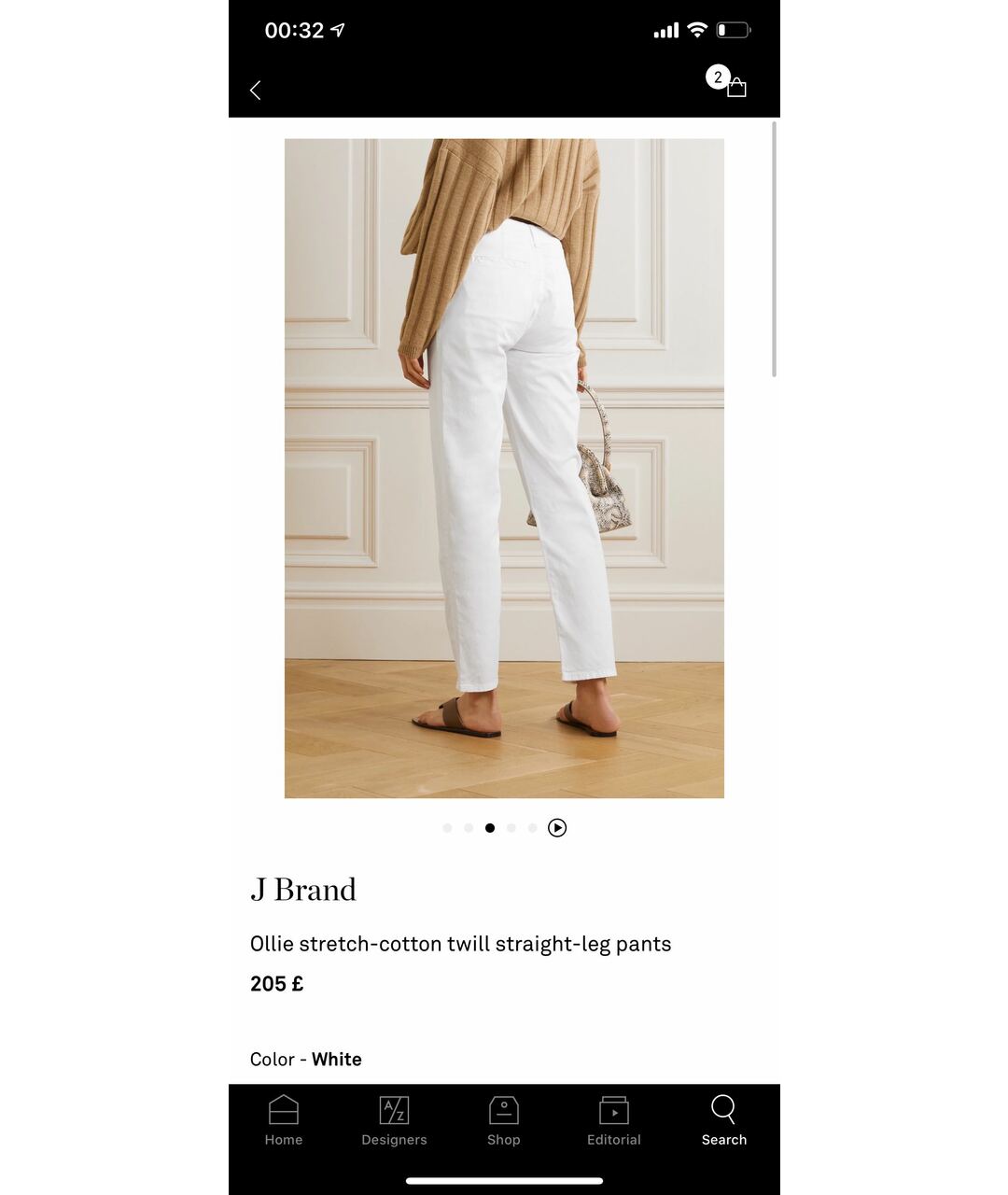 JBRAND Белые хлопко-эластановые брюки узкие, фото 4