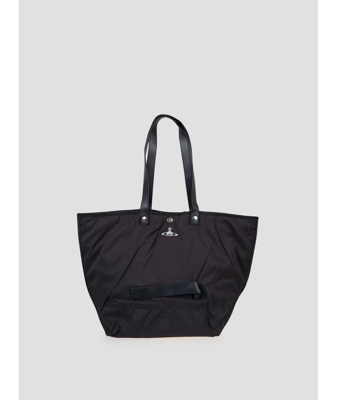 VIVIENNE WESTWOOD Черная синтетическая пляжная сумка, фото 4