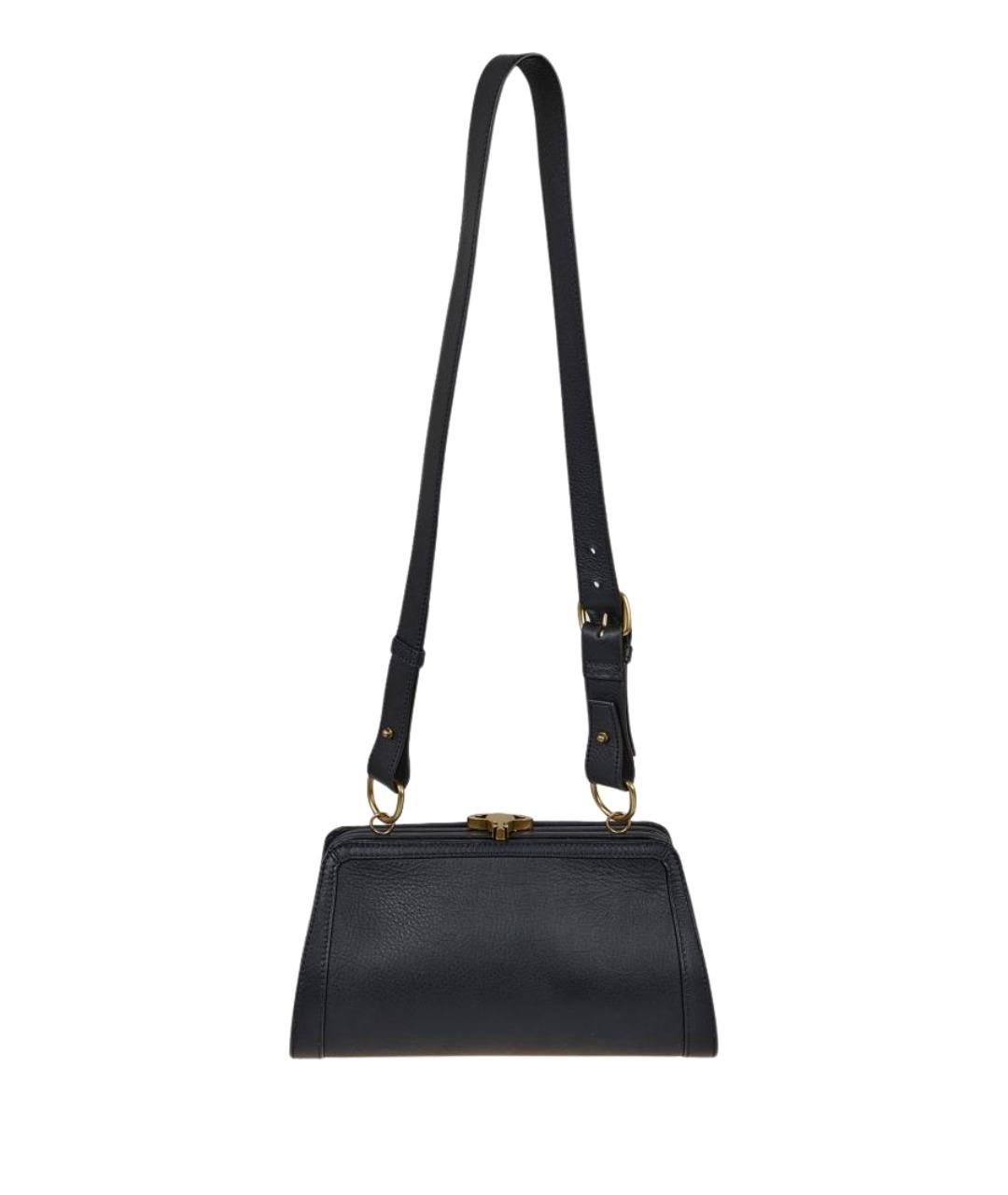 VIVIENNE WESTWOOD Черная кожаная сумка через плечо, фото 1