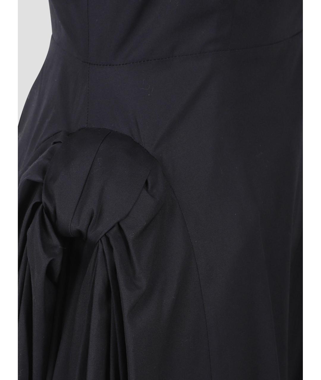 SIMONE ROCHA Черное хлопковое вечернее платье, фото 3