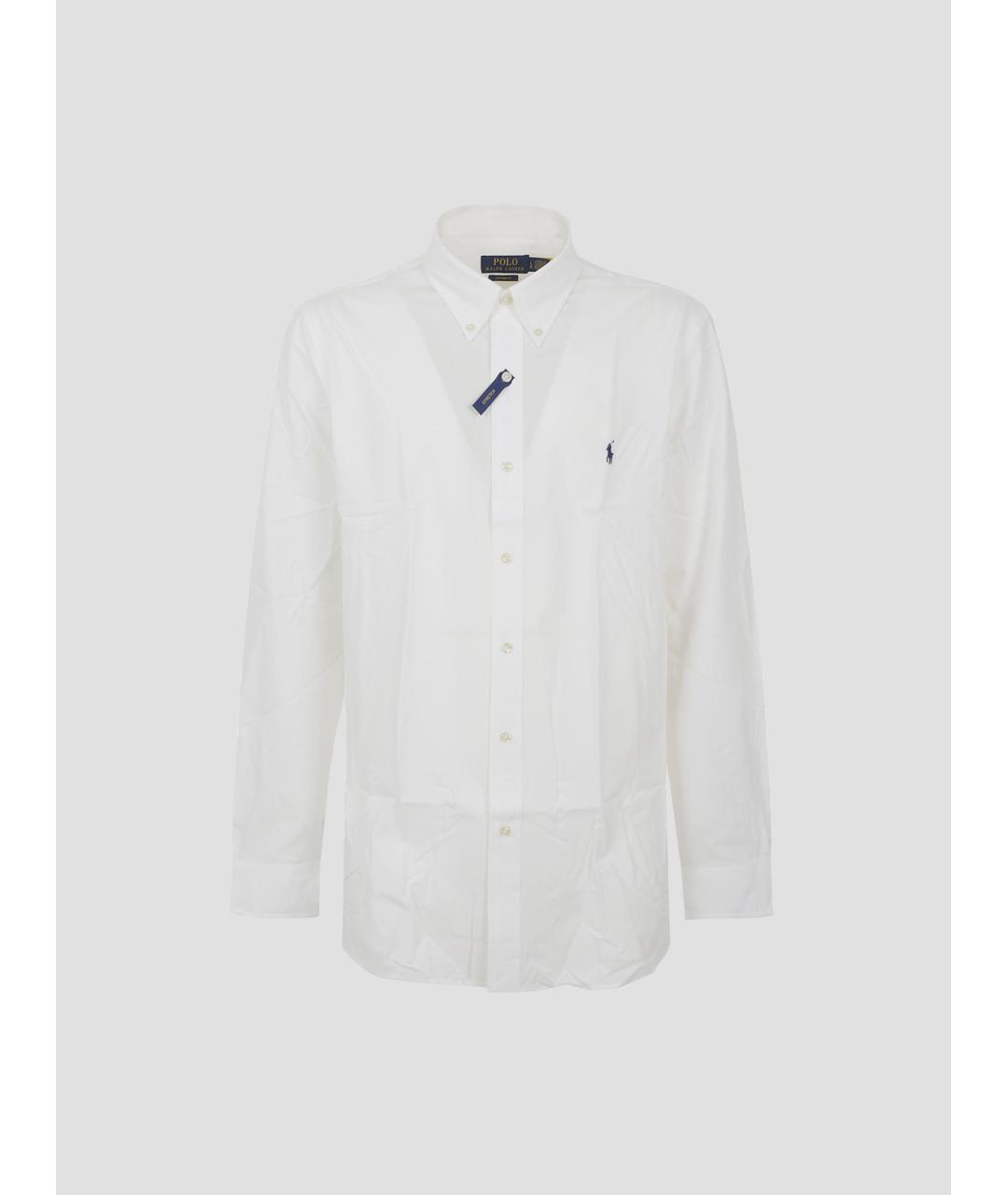 POLO RALPH LAUREN Белая хлопковая кэжуал рубашка, фото 4