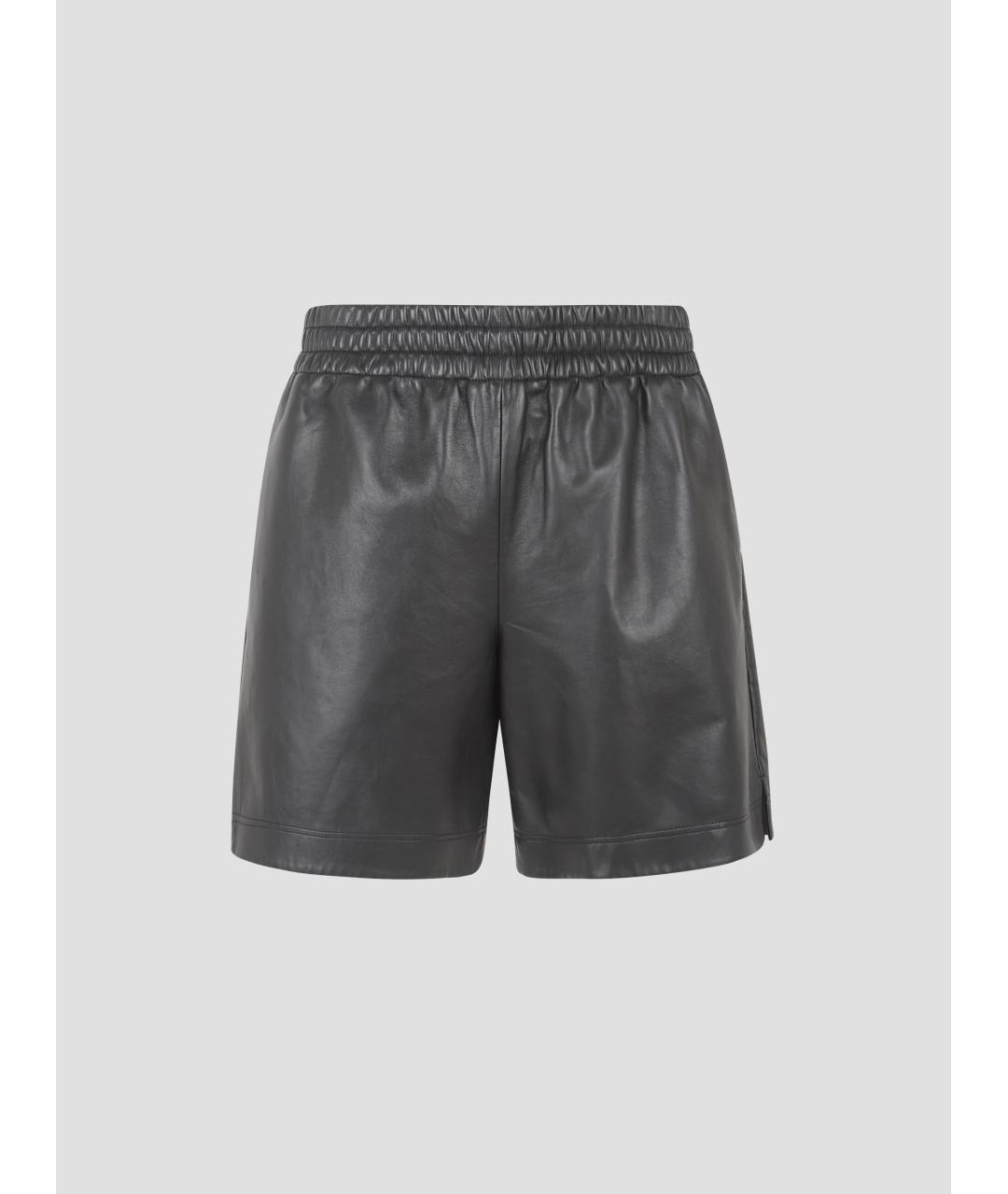 GUCCI Черные кожаные шорты, фото 4
