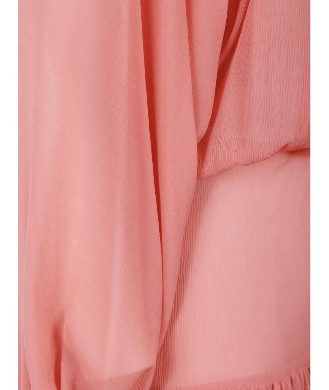 MARNI Розовое шелковое повседневное платье, фото 3