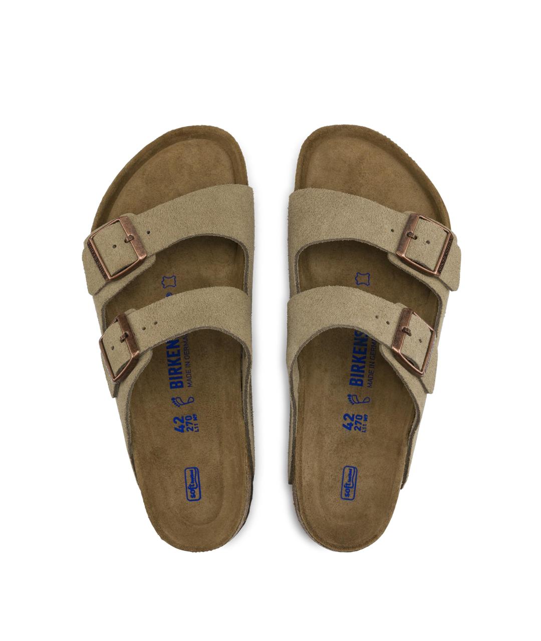 BIRKENSTOCK Бежевые кожаные сандалии, фото 2