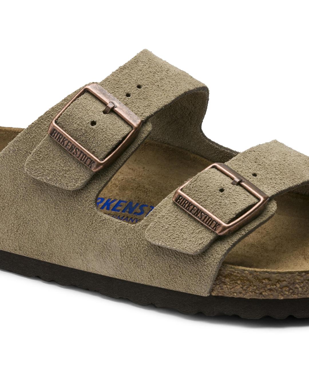 BIRKENSTOCK Бежевые кожаные сандалии, фото 3