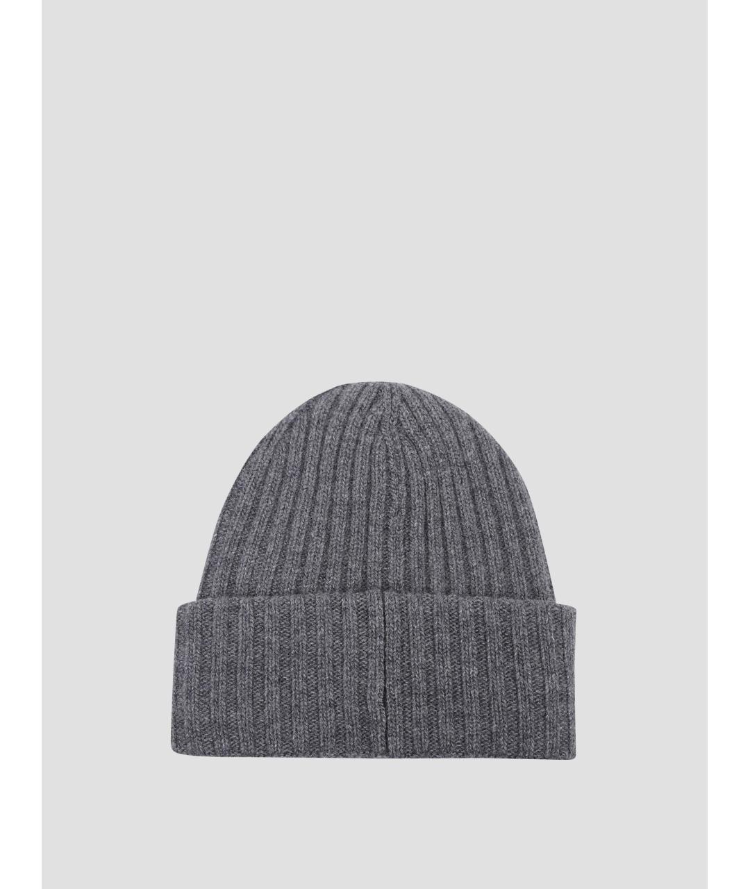 GANNI Серая шерстяная шапка, фото 2