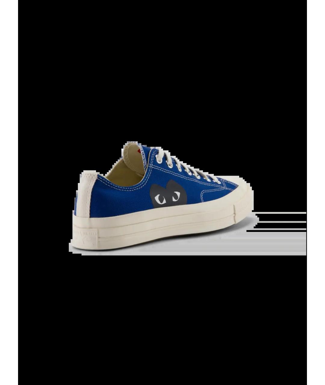 COMME DES GARÇONS PLAY Синие текстильные кеды, фото 2