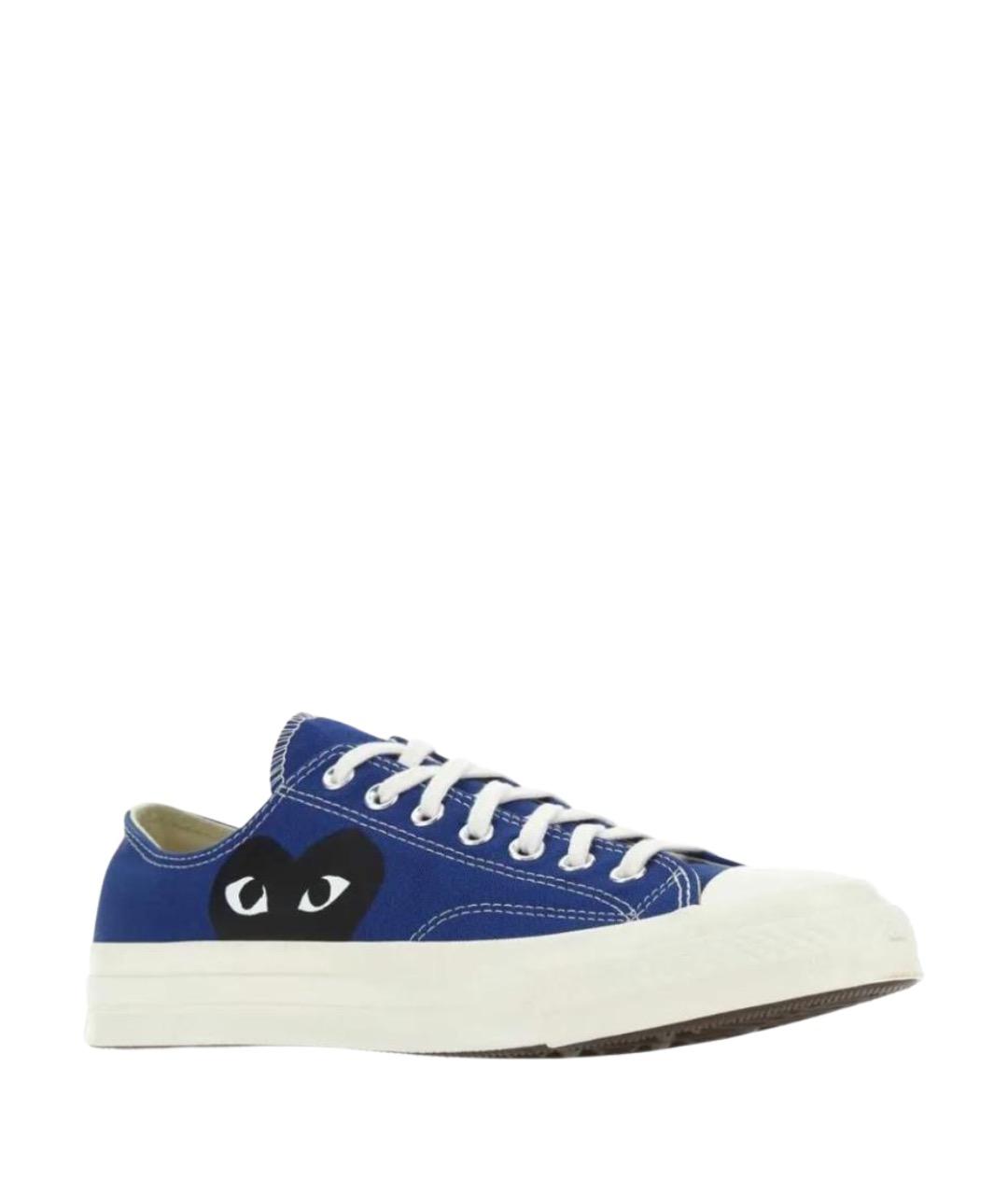 COMME DES GARÇONS PLAY Синие текстильные кеды, фото 1