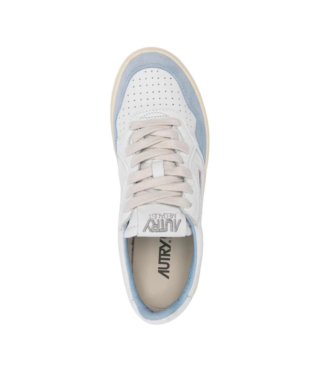 AUTRY Синие кожаные кроссовки, фото 4