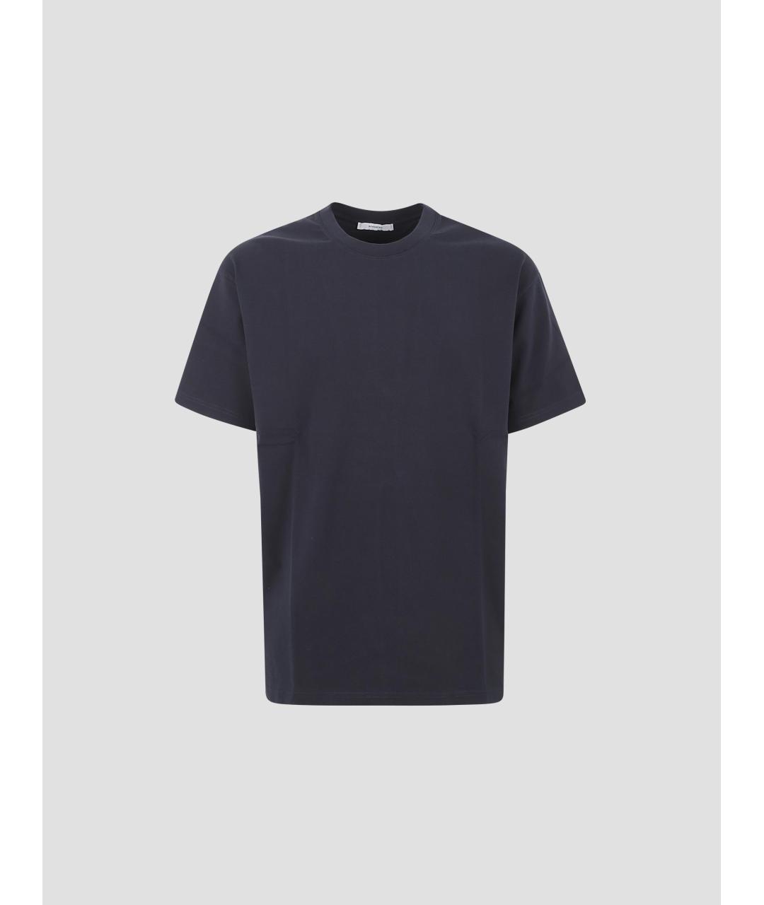 GIVENCHY Темно-синяя хлопковая футболка, фото 4