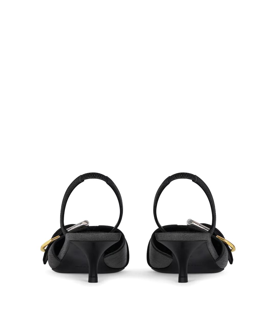 GIVENCHY Черные кожаные туфли, фото 4