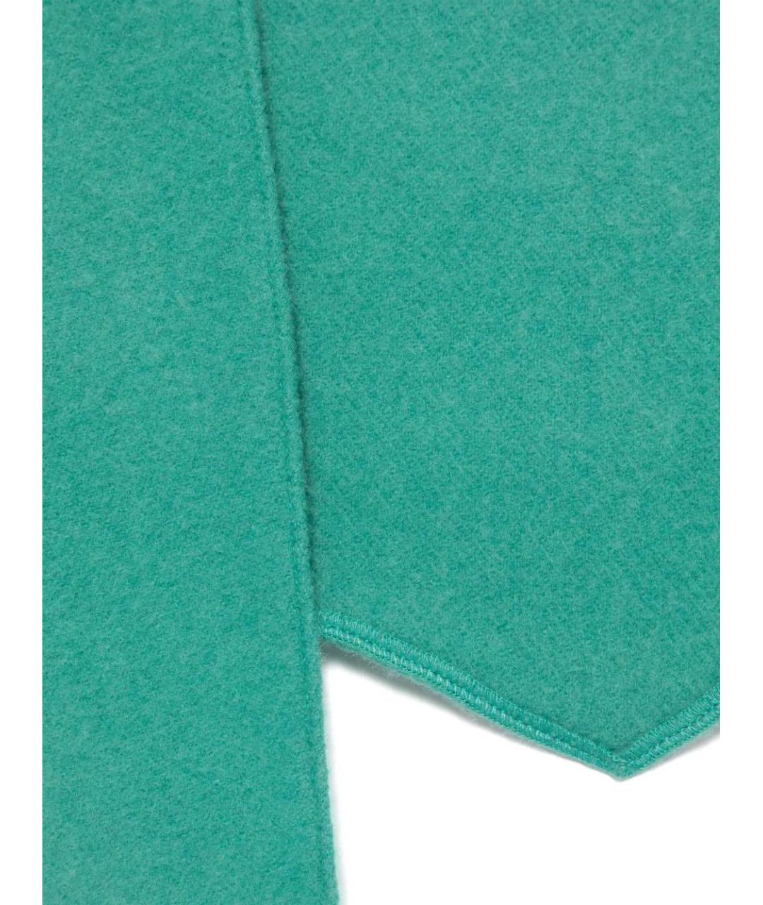 RIER Зеленый шерстяной шарф, фото 2