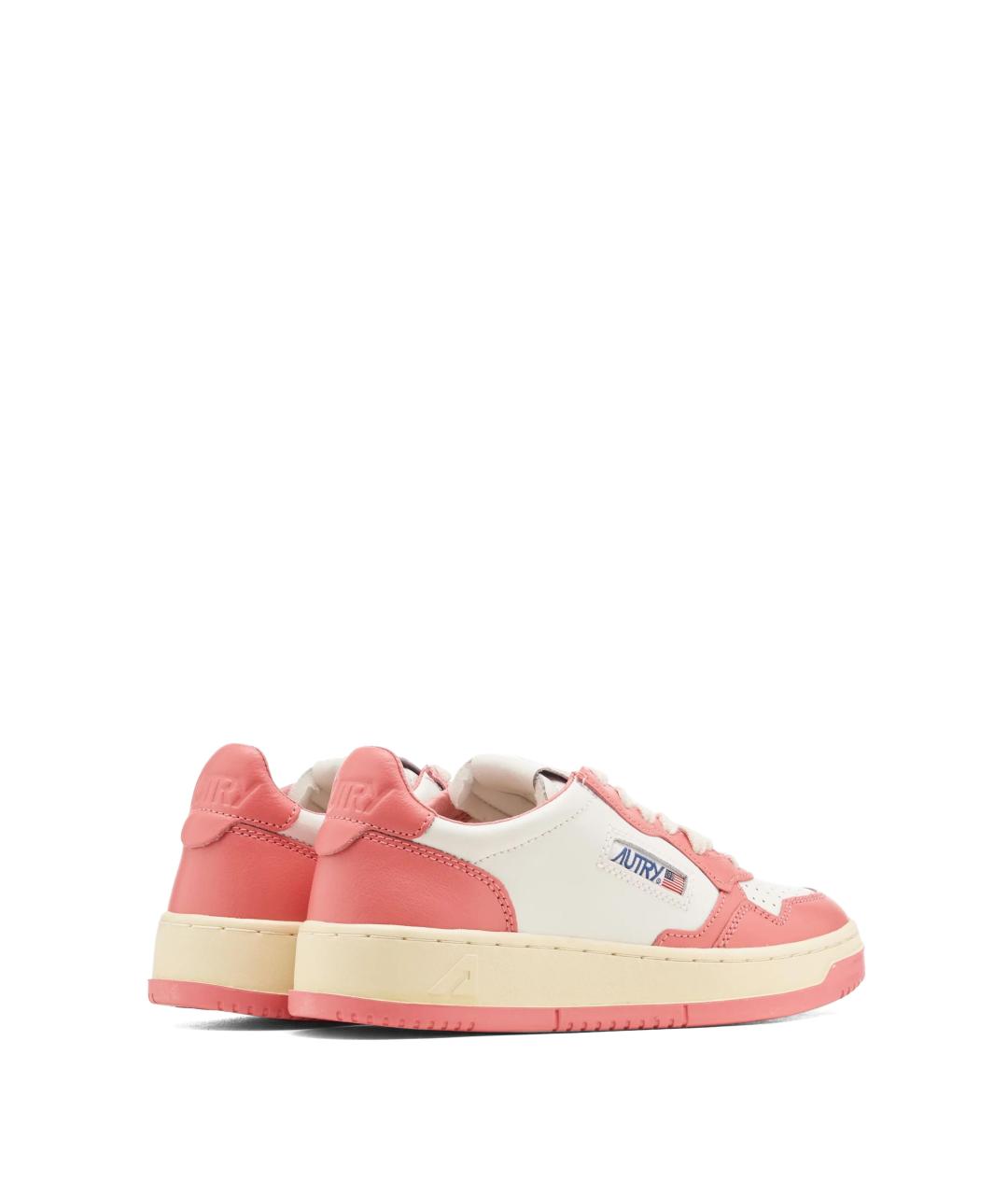 AUTRY Розовые кожаные кроссовки, фото 3