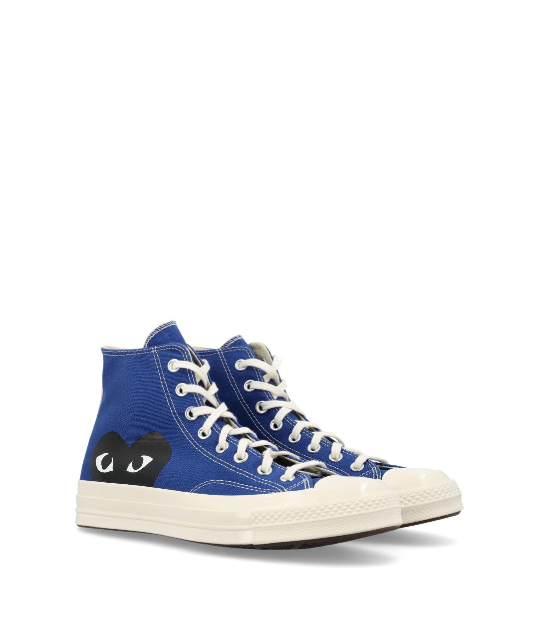 COMME DES GARÇONS PLAY Синие текстильные кеды, фото 3