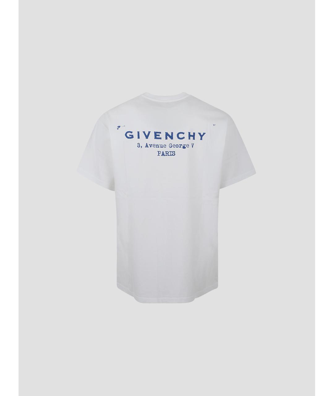 GIVENCHY Белая хлопковая футболка, фото 2